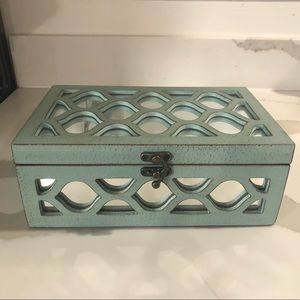 Mint green/turquoise colored box for jewelry or important things.